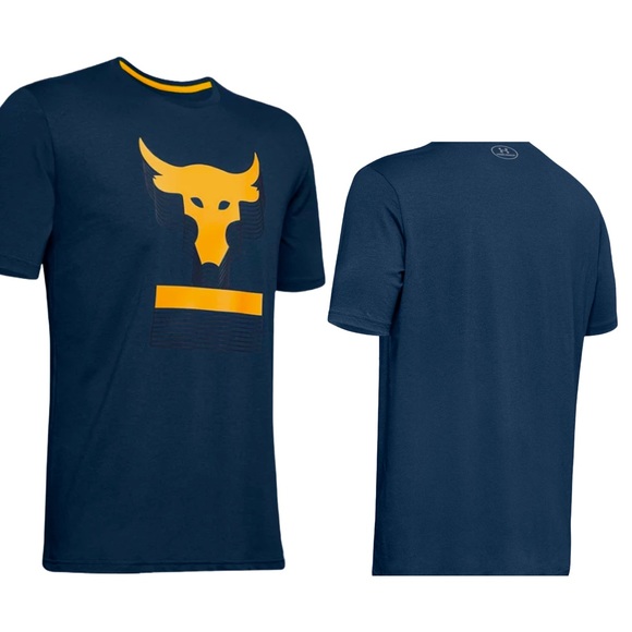 Under Armour Shirts Mens Project Rock Above The Bar Short Sleeve